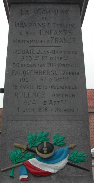 Fichier:Wavrans-sur-ternoise détail du monument aux morts.jpg