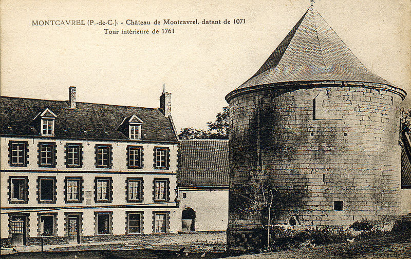 Fichier:Montcavrel château tour cpa.jpg