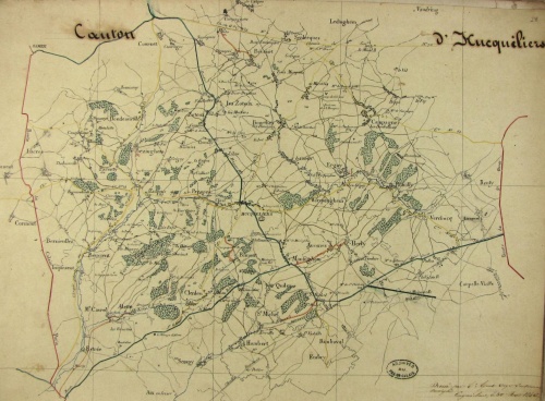Le canton de Hucqueliers en 1846