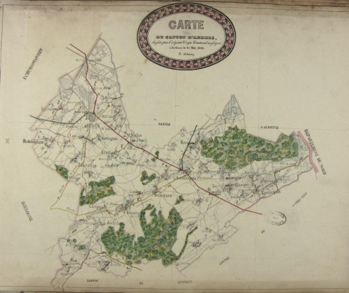 Le canton d'Ardres en 1846