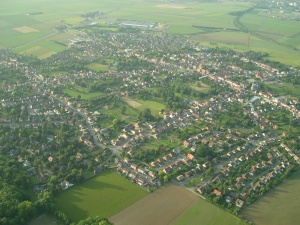 Vue aérienne de Vimy